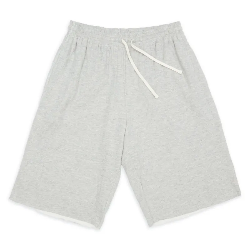 Earl Sweatshort - Heather Grey Double Face Cotton Jersey made by S.K. Manor Hill