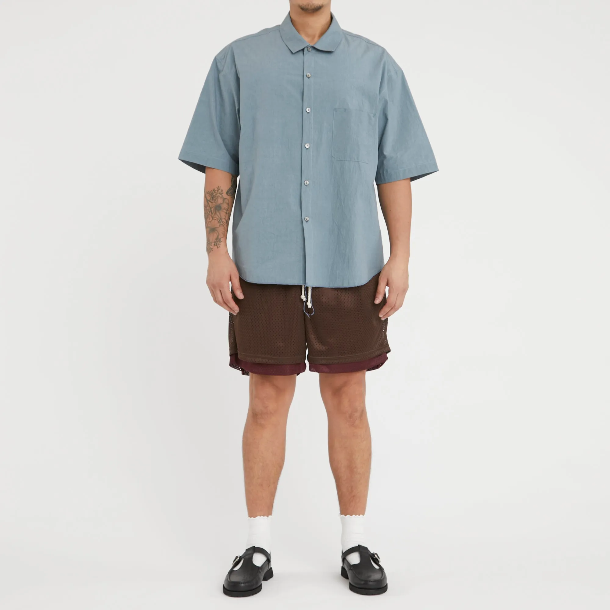 Reversible Ball Short - Brown & Burgundy Mesh sold by S.K. Manor Hill product image thumbnail 2