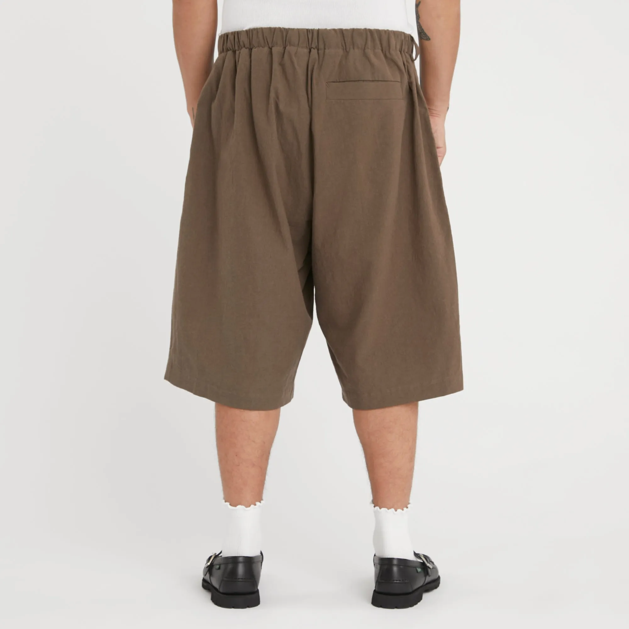 Palego Short - Brown Linen / Cotton sold by S.K. Manor Hill product image thumbnail 5