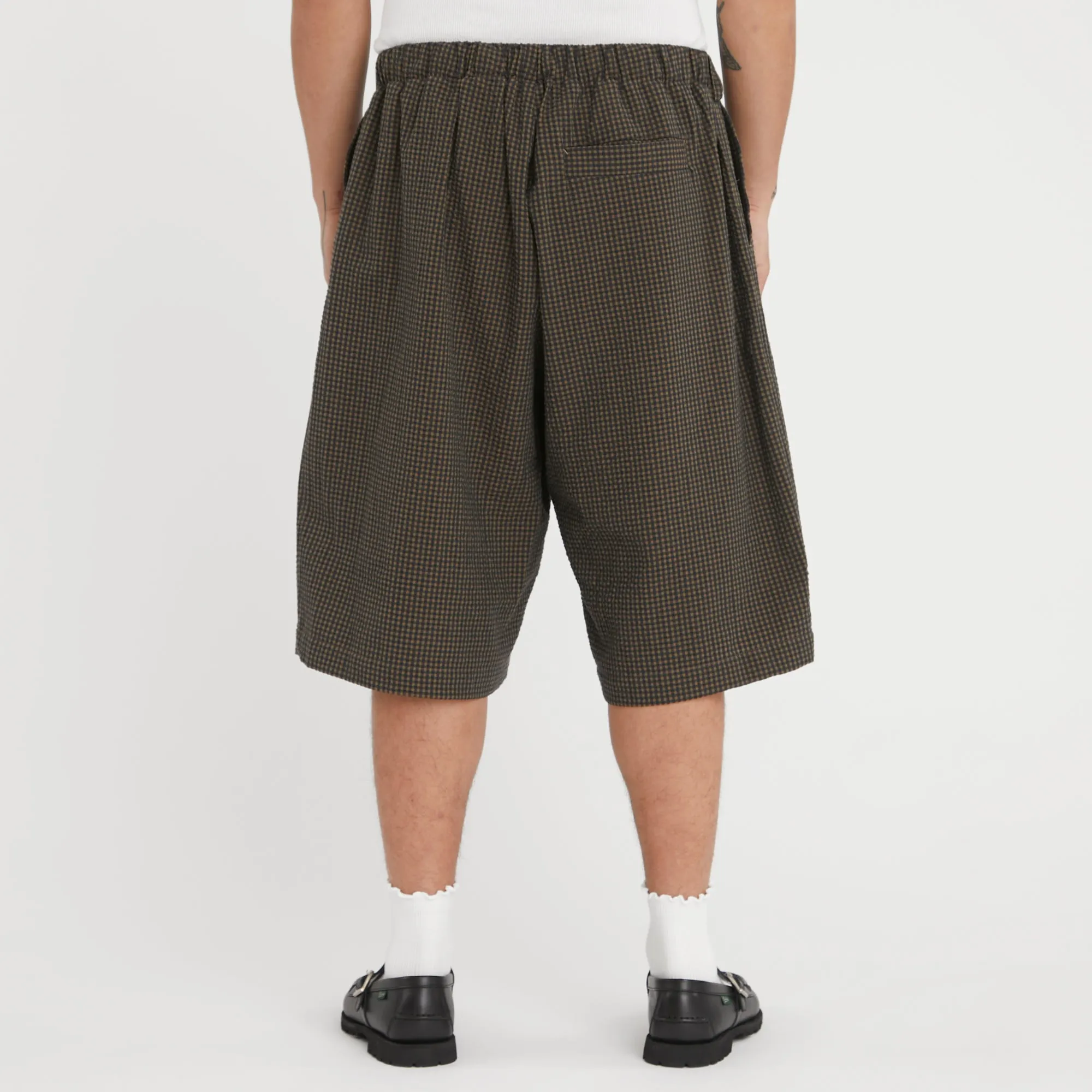 Palego Short - Navy/Tan/Green Dobby Plaid Organic Cotton sold by S.K. Manor Hill product image thumbnail 5