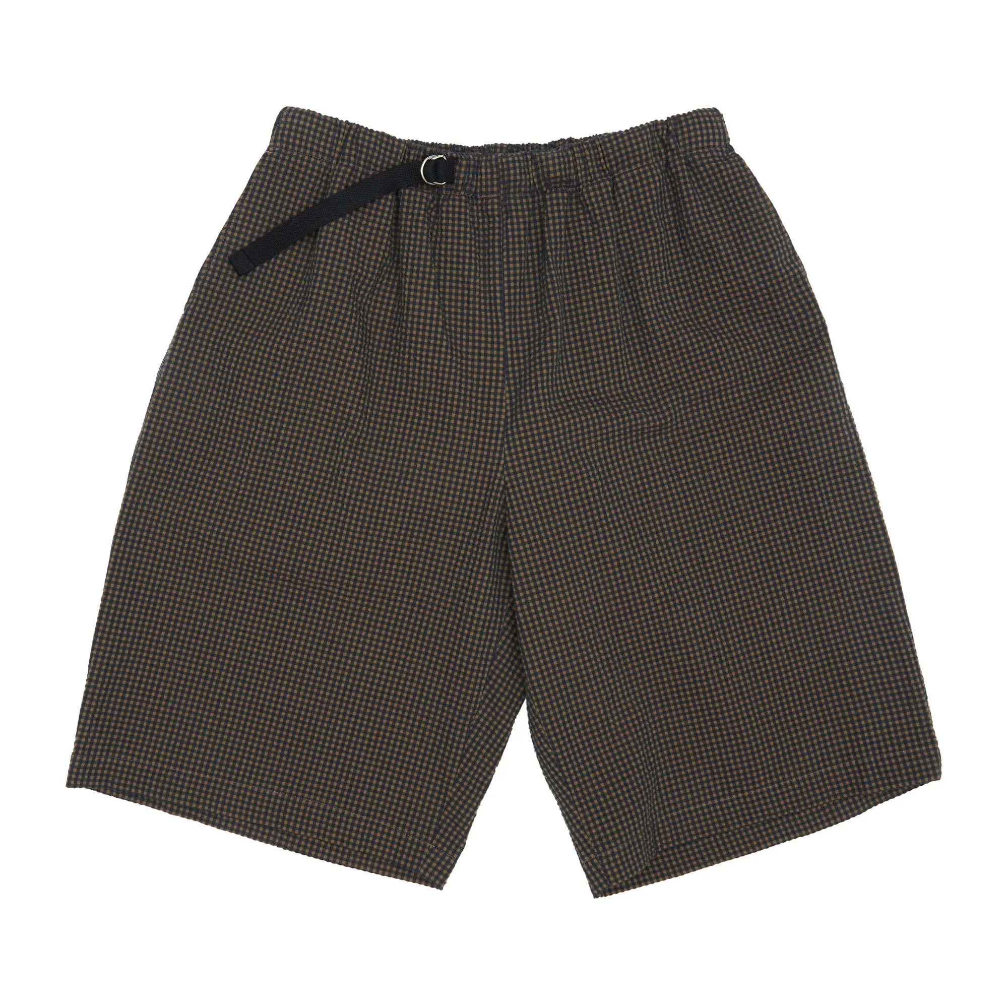 Palego Short - Navy/Tan/Green Dobby Plaid Organic Cotton sold by S.K. Manor Hill