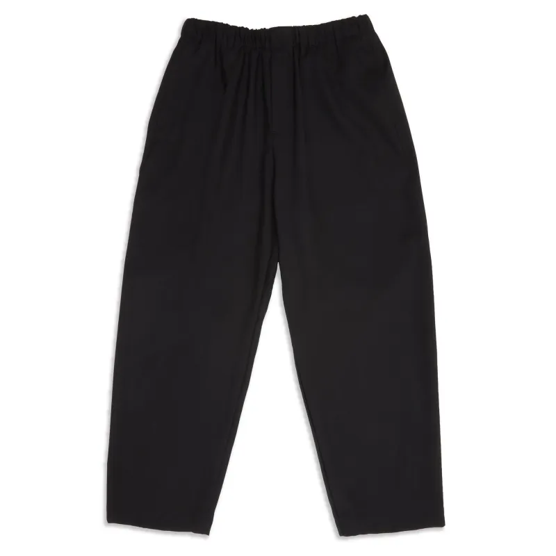 Tilt Pant - Black Tropical Wool made by S.K. Manor Hill