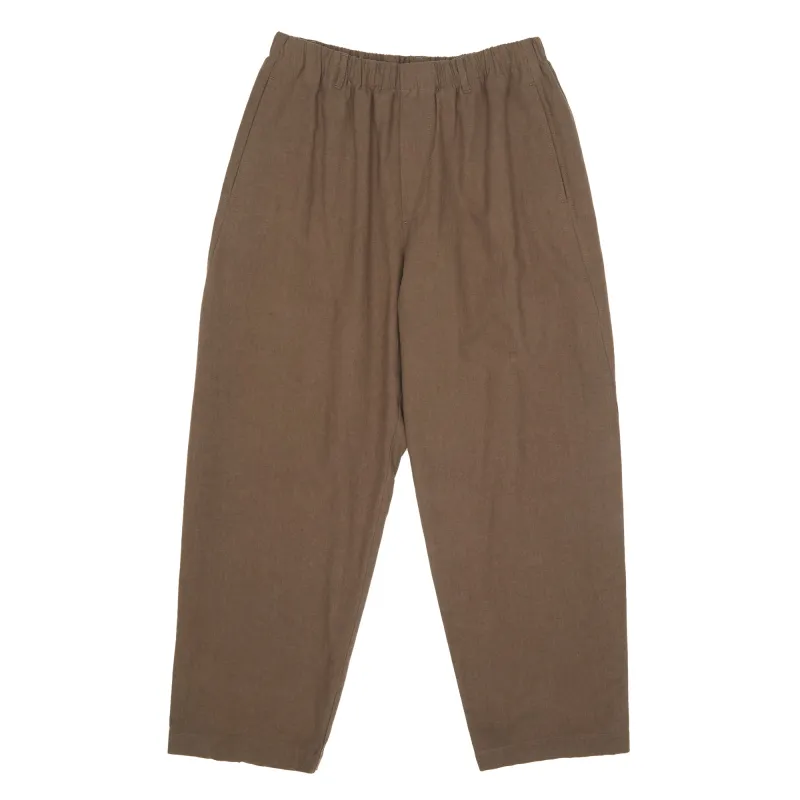 Tilt Pant - Brown Linen / Cotton made by S.K. Manor Hill