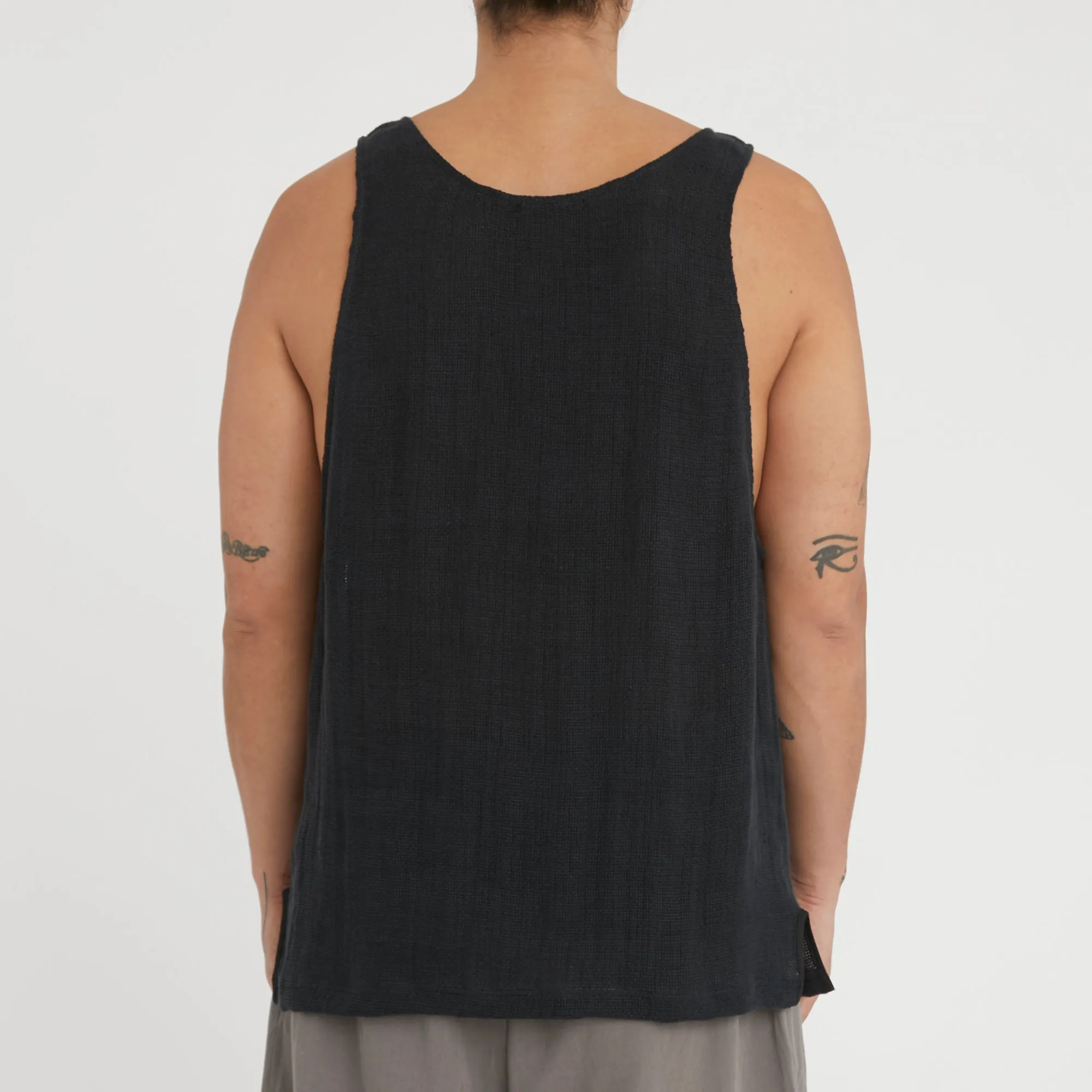 Tank Top - Black Linen sold by S.K. Manor Hill product image thumbnail 5