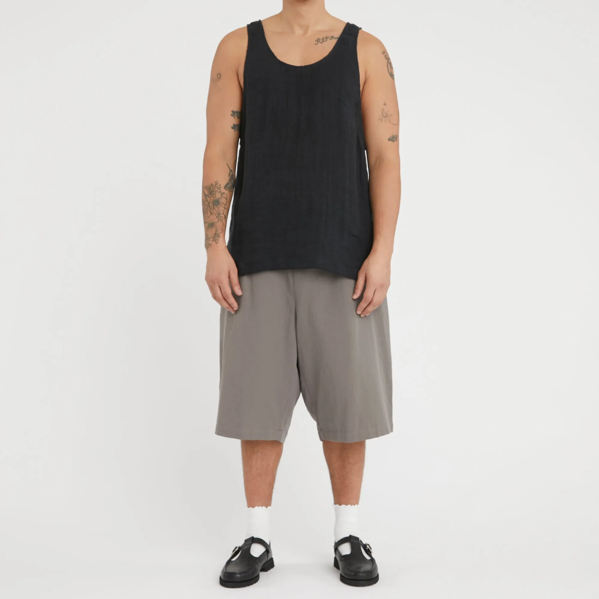 Tank Top - Black Linen sold by S.K. Manor Hill product image thumbnail 2