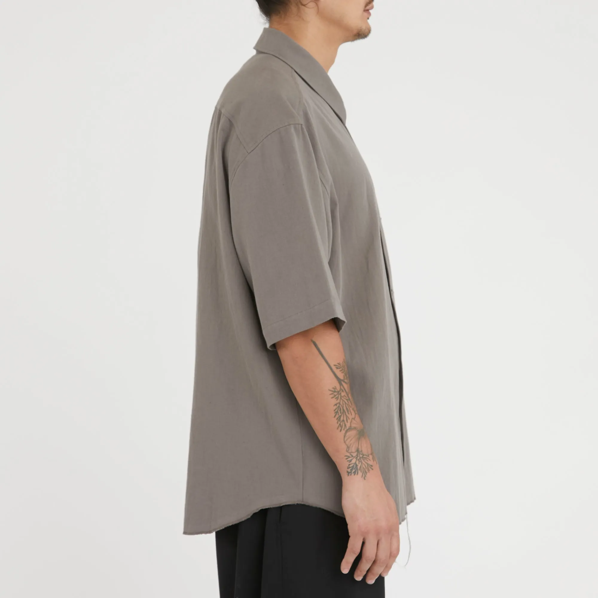 Sage Shirt - Grey Cotton / Hemp sold by S.K. Manor Hill product image thumbnail 4