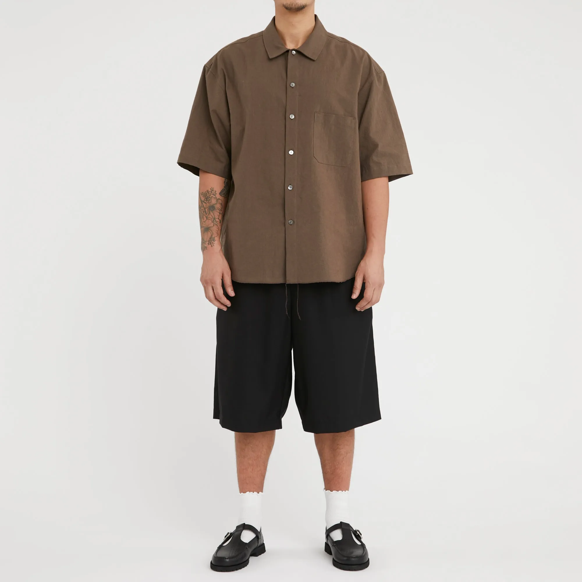 Sage Shirt - Brown Linen / Cotton sold by S.K. Manor Hill product image thumbnail 2