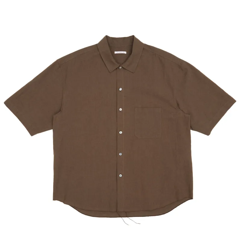 Sage Shirt - Brown Linen / Cotton made by S.K. Manor Hill