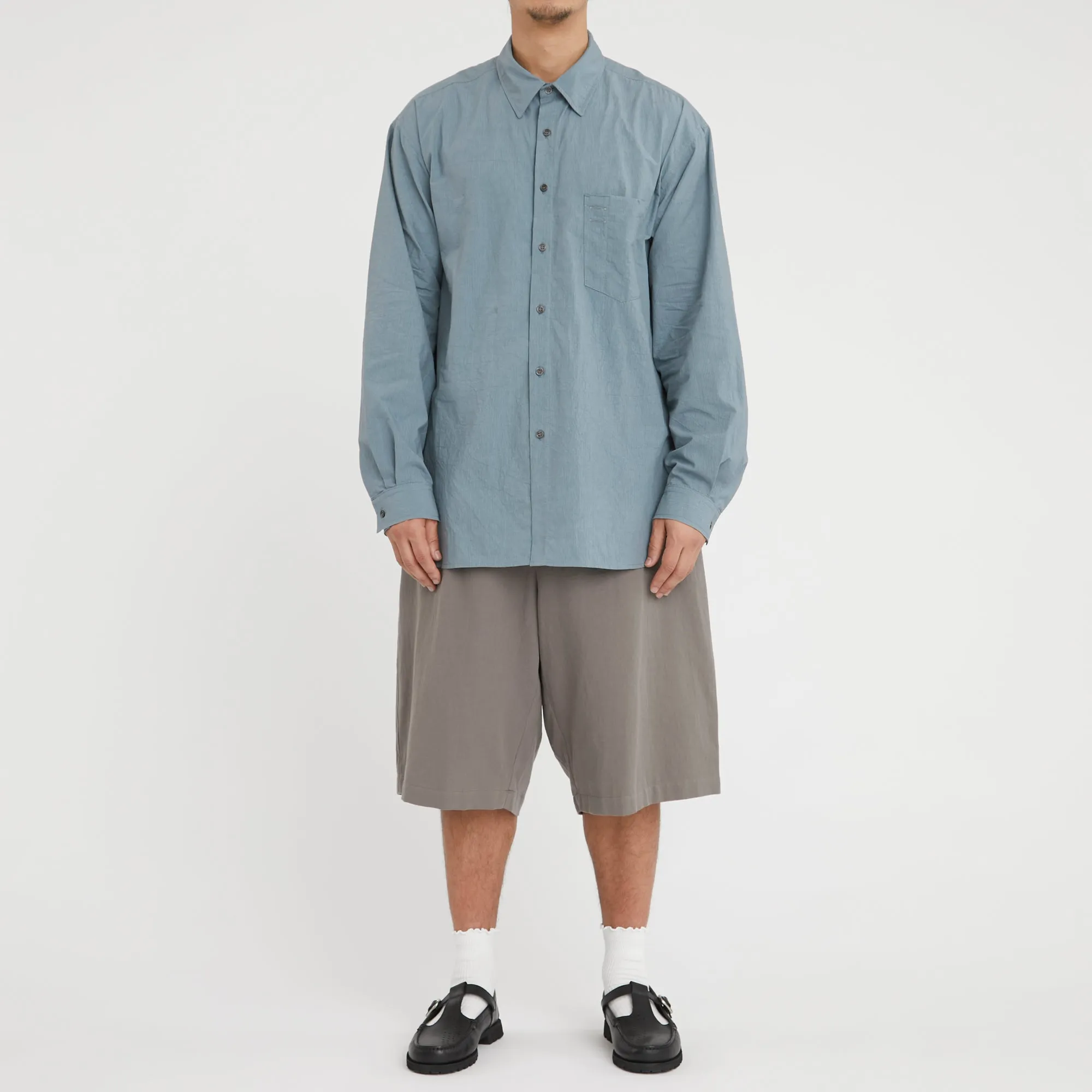Scribe Shirt - Slate Blue Organic Cotton Ripstop sold by S.K. Manor Hill product image thumbnail 2