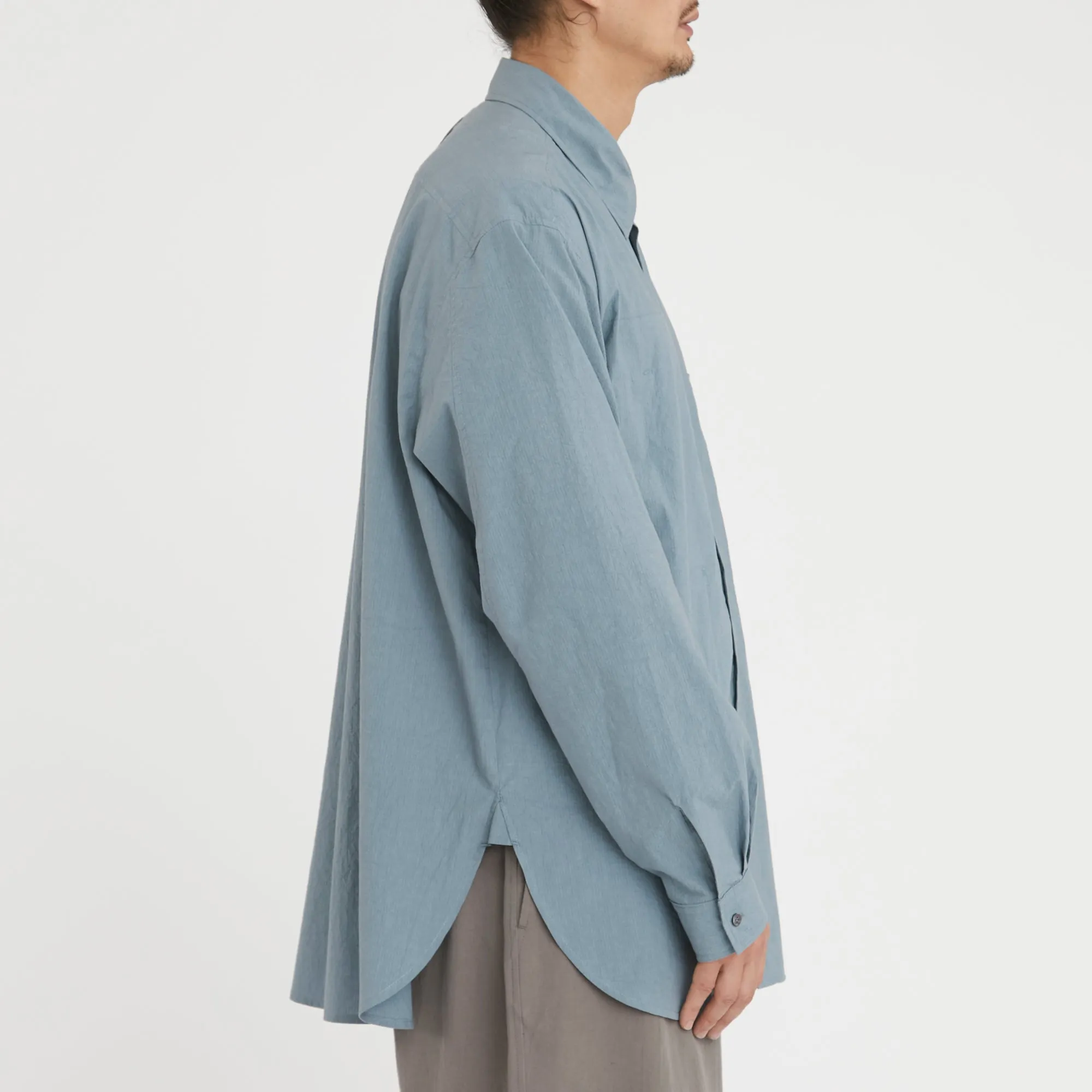 Scribe Shirt - Slate Blue Organic Cotton Ripstop sold by S.K. Manor Hill product image thumbnail 4