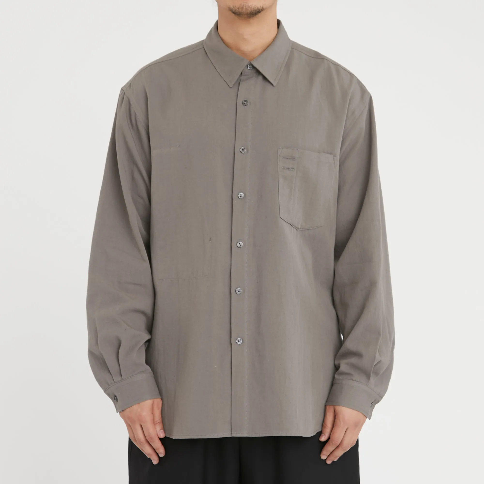 Scribe Shirt - Grey Cotton / Hemp sold by S.K. Manor Hill product image thumbnail 3