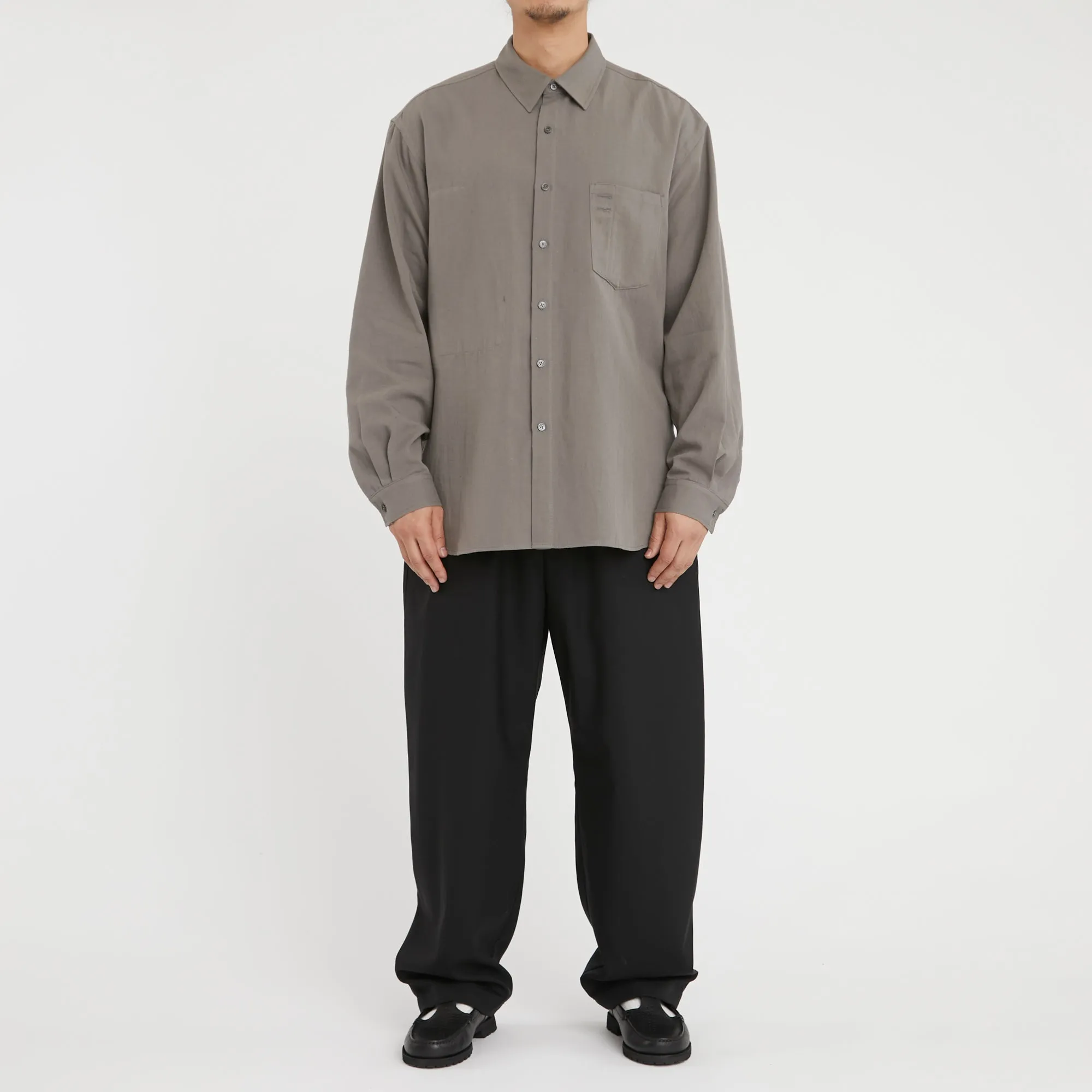 Scribe Shirt - Grey Cotton / Hemp sold by S.K. Manor Hill product image thumbnail 2