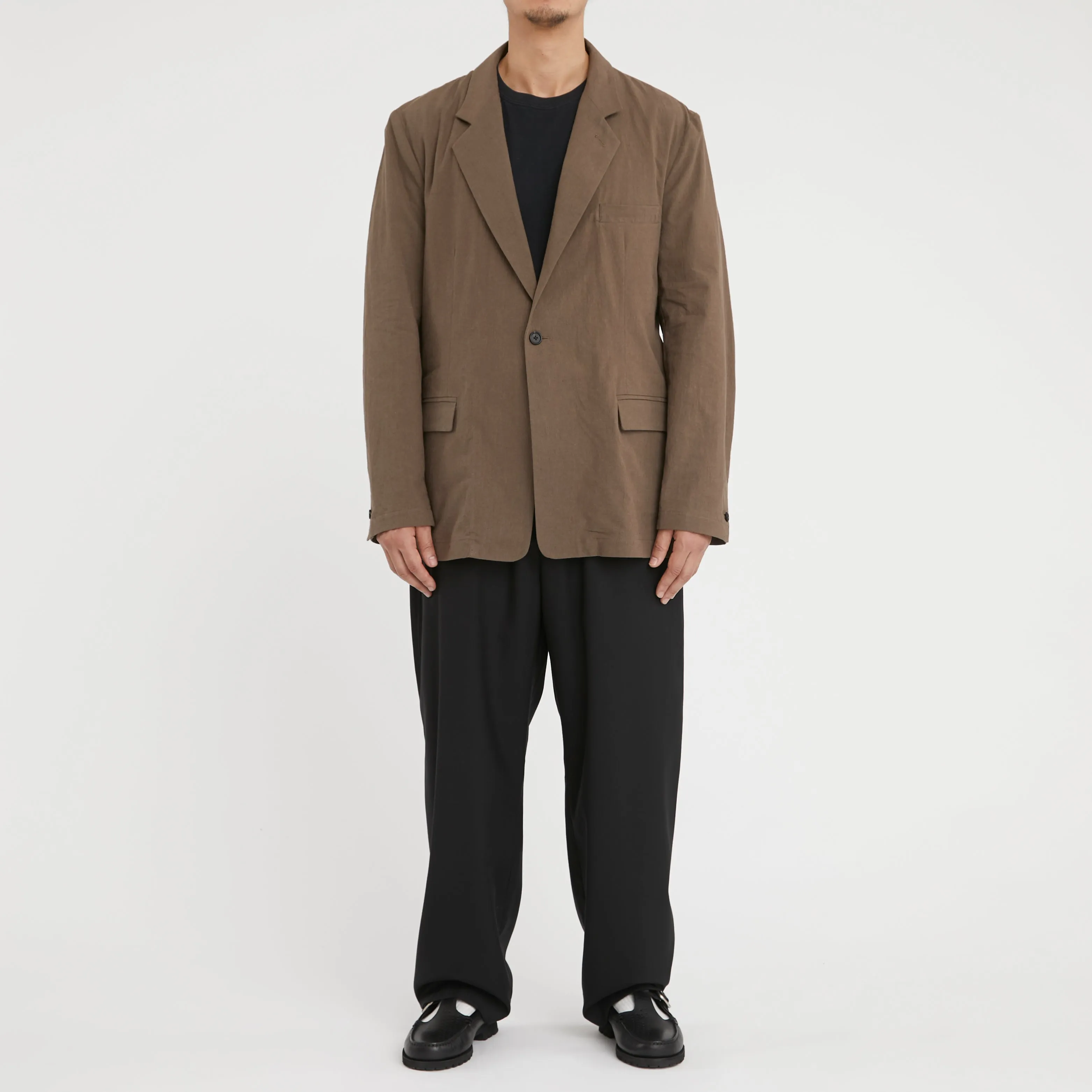 Julian Blazer - Brown Linen / Cotton sold by S.K. Manor Hill product image thumbnail 2