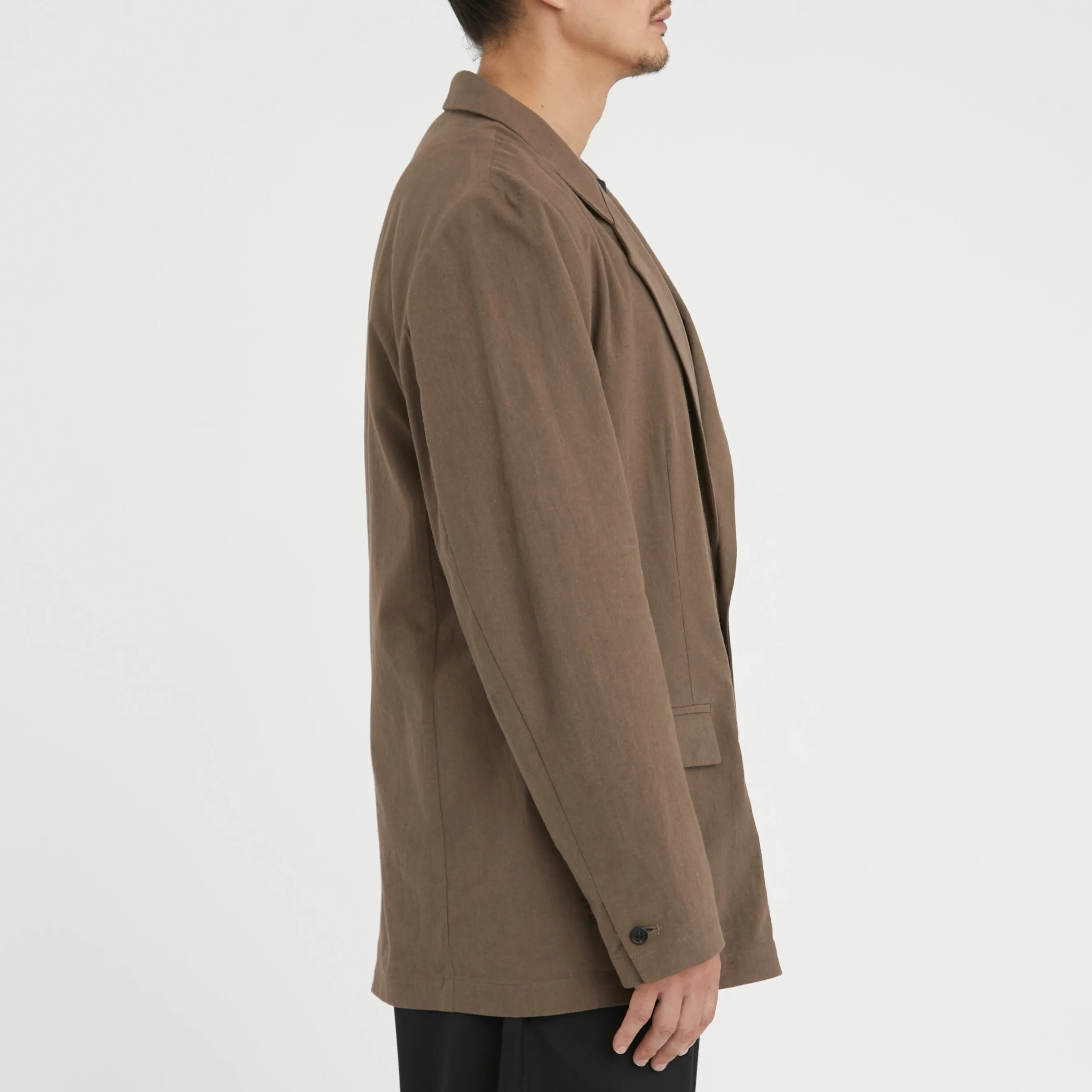 Julian Blazer - Brown Linen / Cotton sold by S.K. Manor Hill product image thumbnail 4
