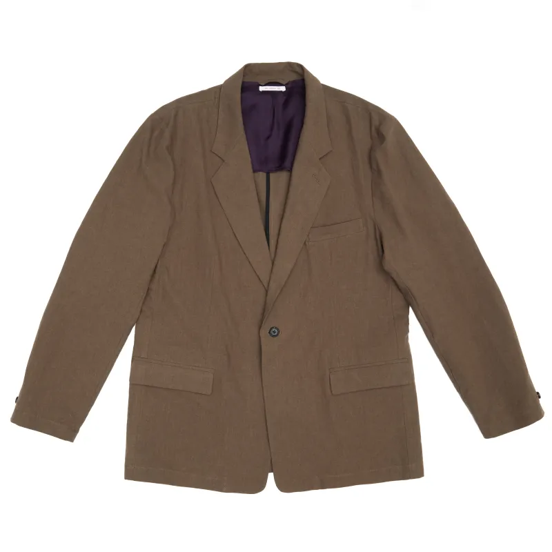 Julian Blazer - Brown Linen / Cotton sold by S.K. Manor Hill