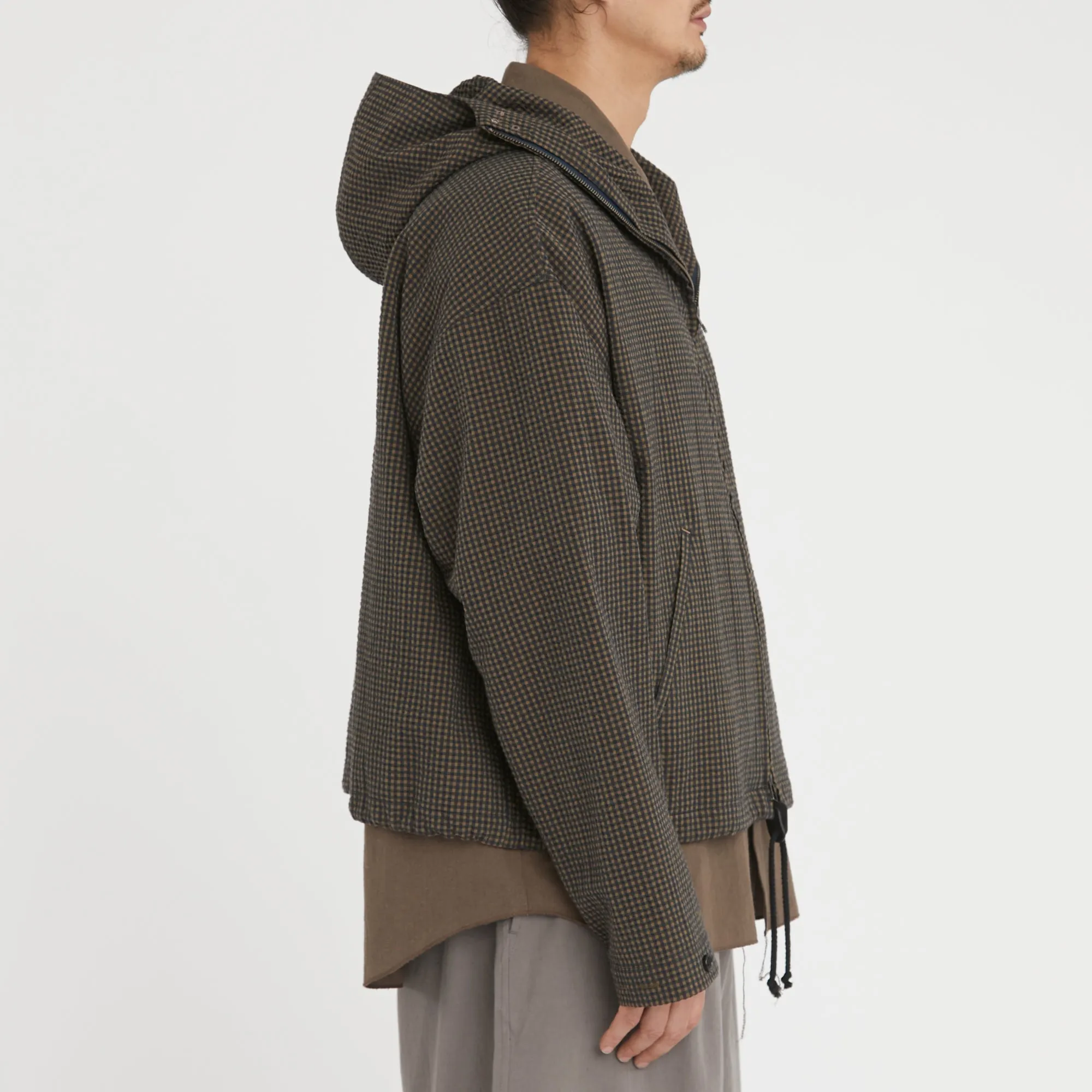 Ridge Jacket - Navy/Tan/Green Dobby Plaid Organic Cotton sold by S.K. Manor Hill product image thumbnail 4