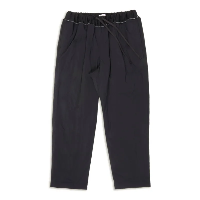 Nest Pant - Black Quilted Recycled Nylon WR made by S.K. Manor Hill