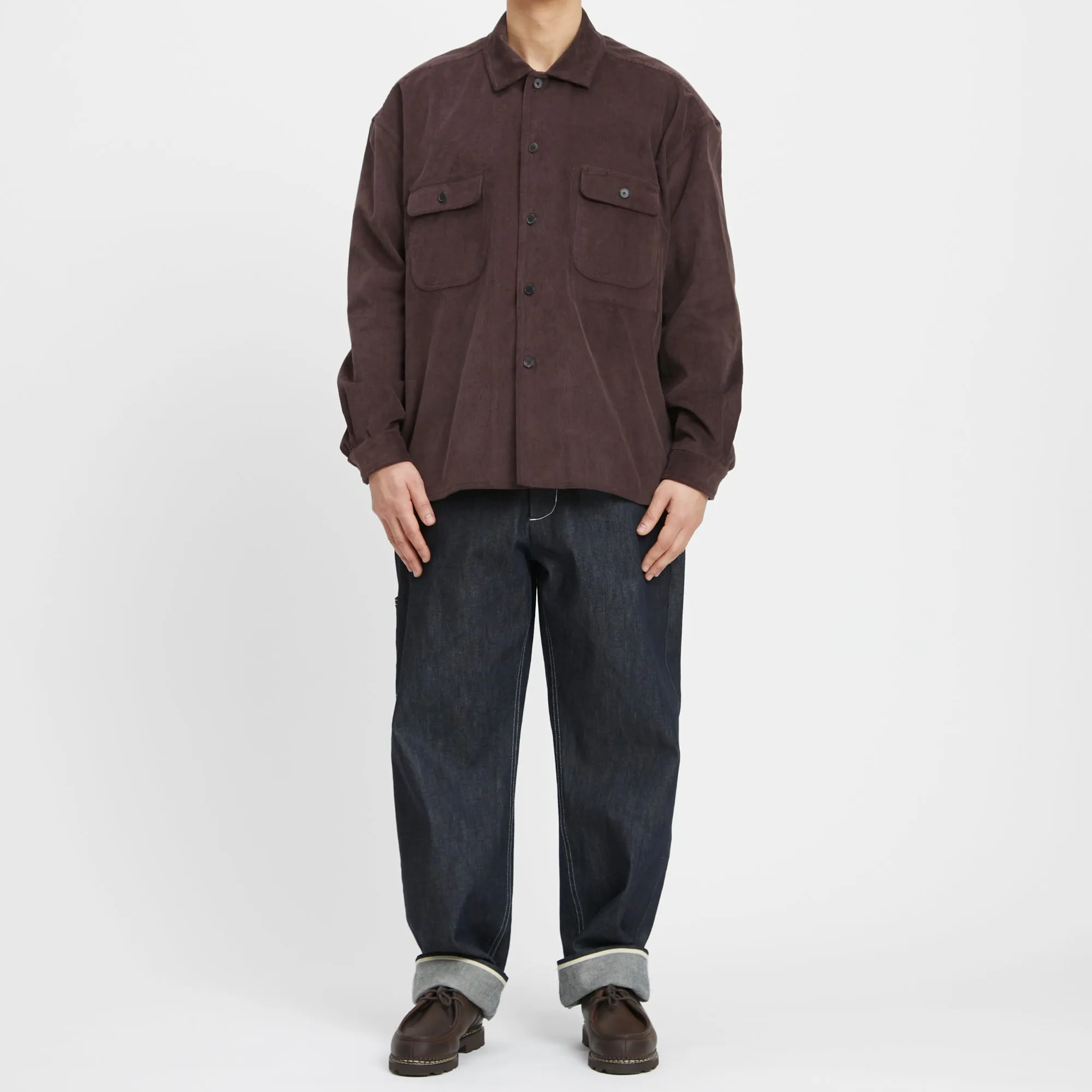 Park Shirt/Jacket - Brown Cotton Corduroy sold by S.K. Manor Hill product image thumbnail 2