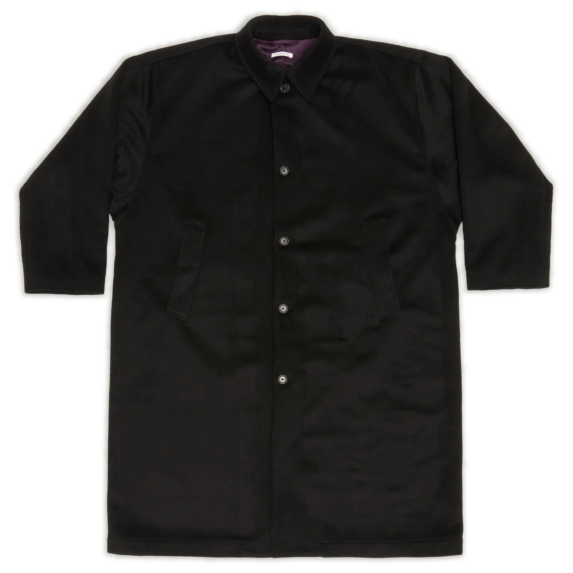 Town Trench Coat - Black Wool sold by S.K. Manor Hill