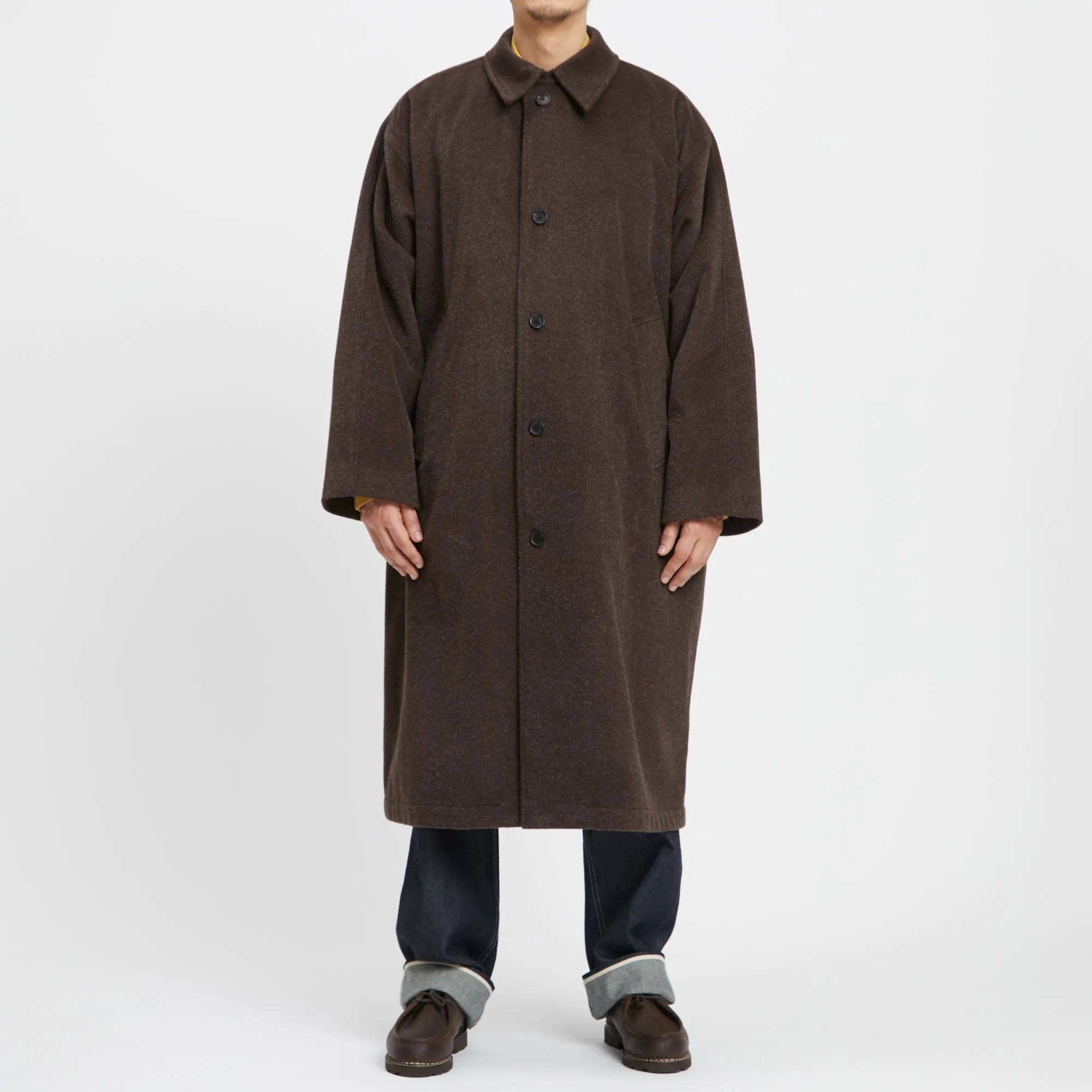Town Trench Coat - Brown Wool/Mohair sold by S.K. Manor Hill product image thumbnail 2