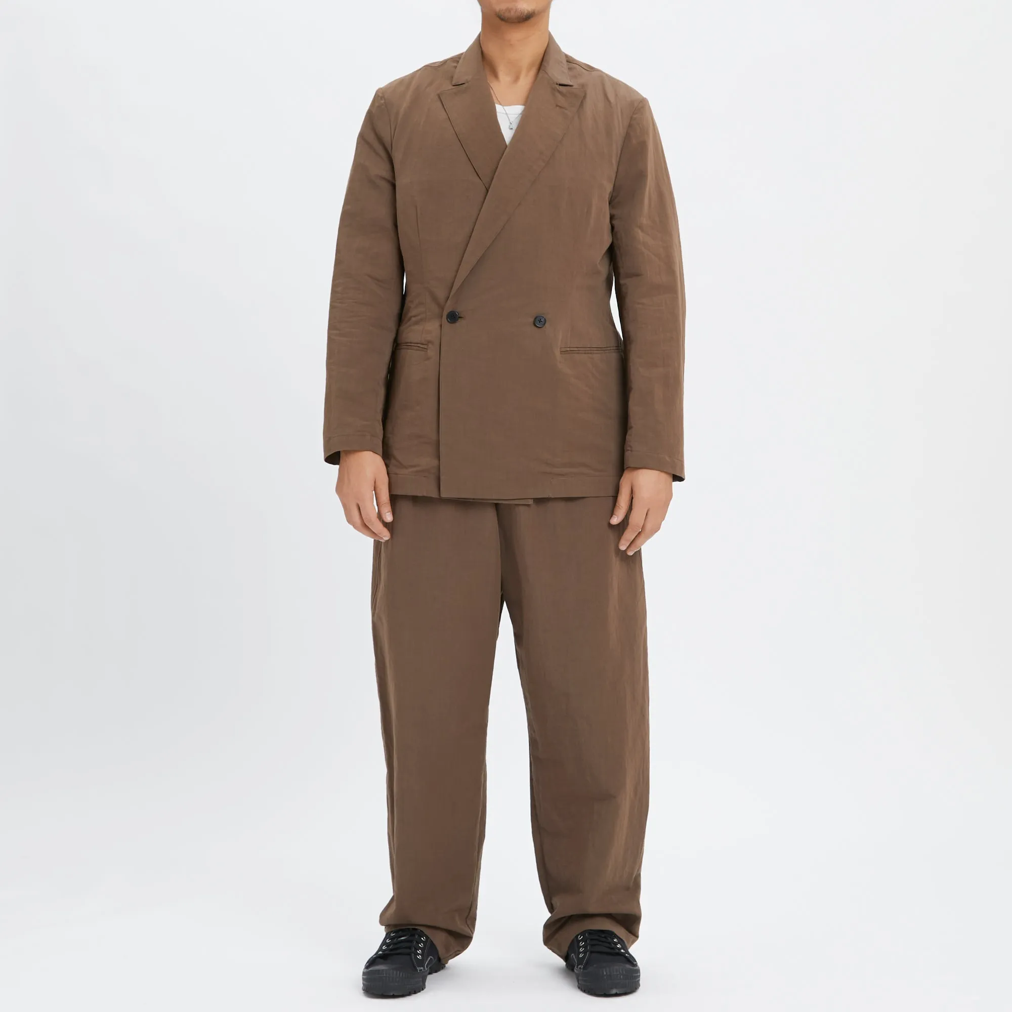 Darwin Blazer - Brown Linen / Cotton / Nylon sold by S.K. Manor Hill product image thumbnail 2