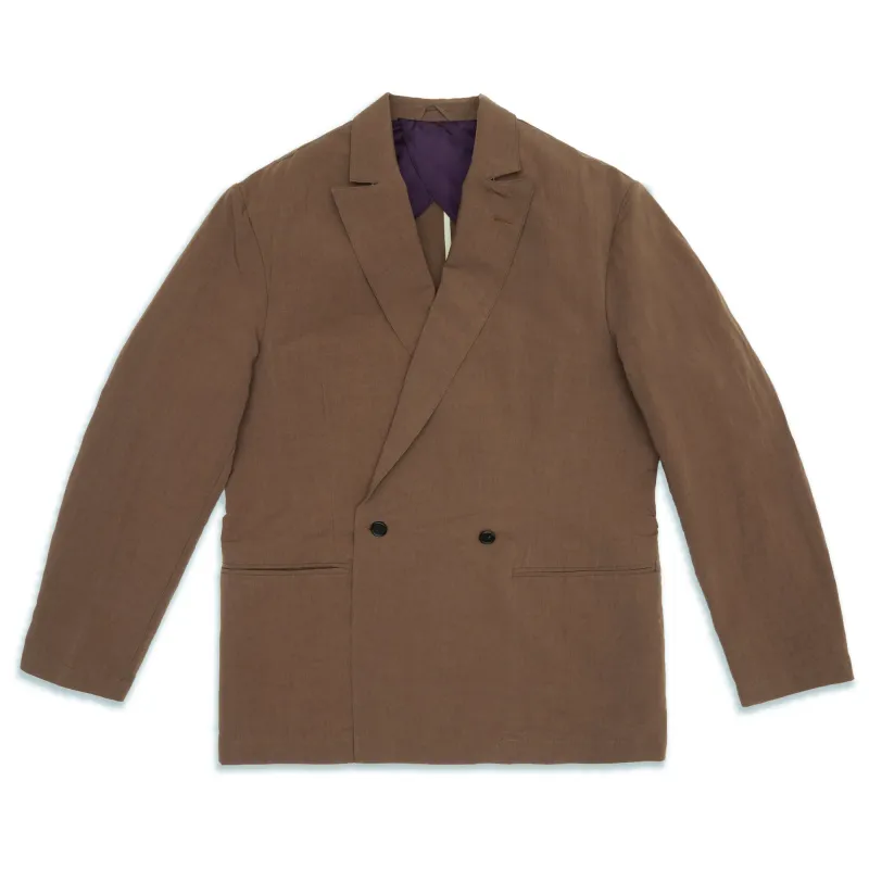 Darwin Blazer - Brown Linen / Cotton / Nylon sold by S.K. Manor Hill