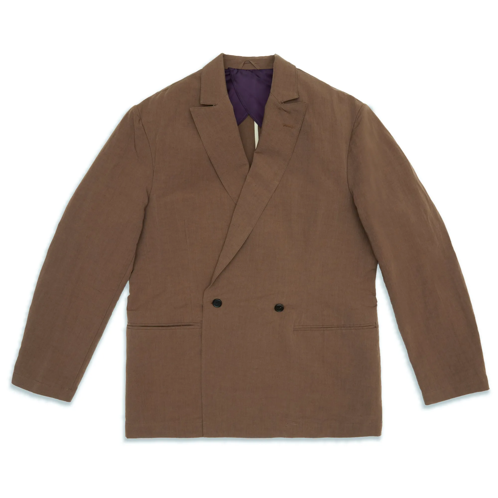 Darwin Blazer - Brown Linen / Cotton / Nylon sold by S.K. Manor Hill