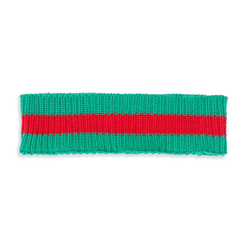 Headband - Green & Red Cotton made by S.K. Manor Hill