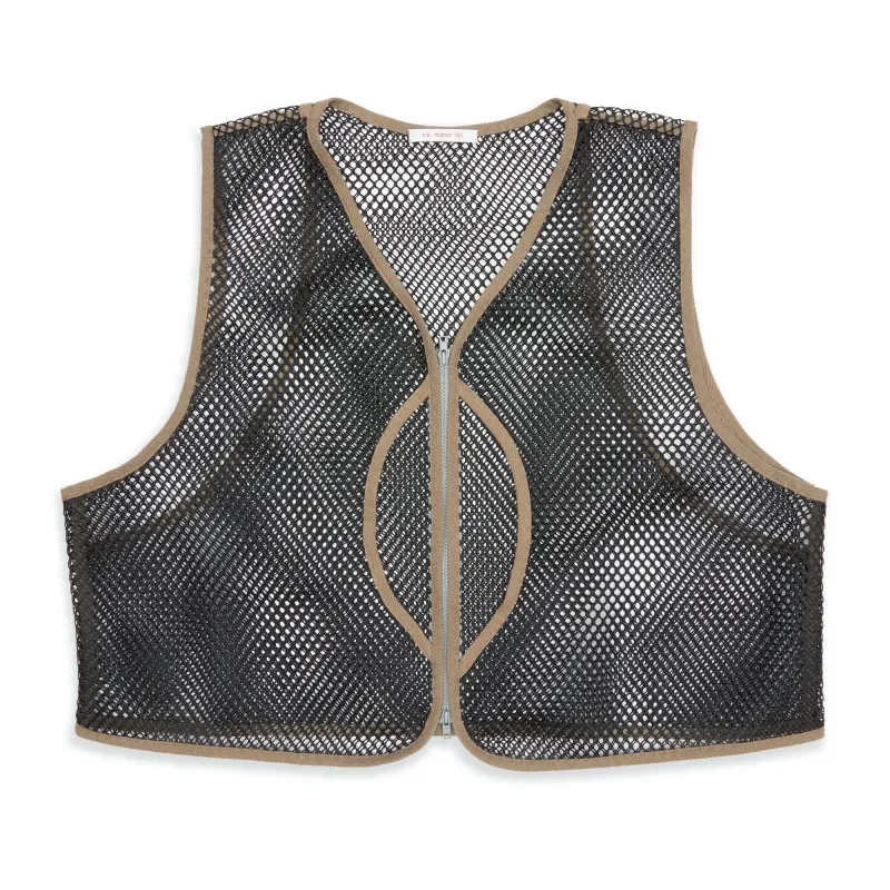 Trapper Vest - Black Mesh made by S.K. Manor Hill