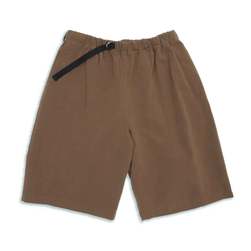 Palego Short - Brown Linen / Cotton / Nylon made by S.K. Manor Hill