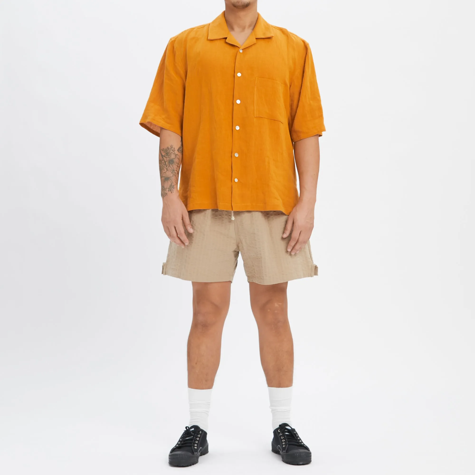 MT Short - Tan Puckered Cotton sold by S.K. Manor Hill product image thumbnail 2