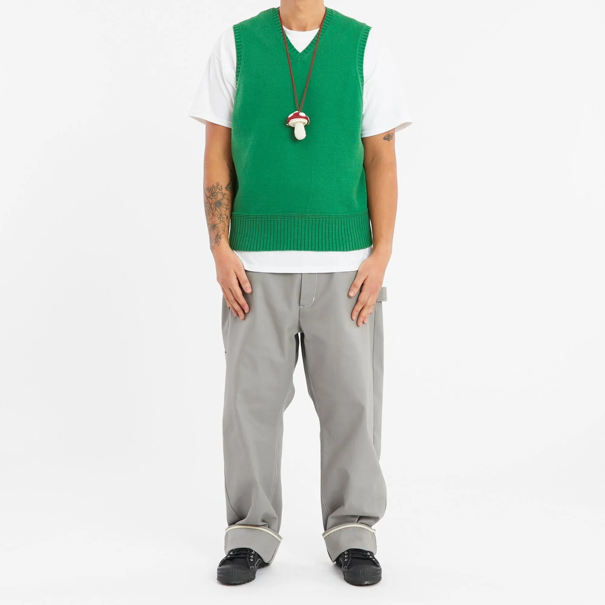 Small Mushroom Keychain/Necklace – Red Cotton sold by S.K. Manor Hill product image thumbnail 2