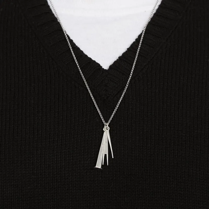 Trio Pendant Sterling Silver Necklace sold by S.K. Manor Hill product image thumbnail 3