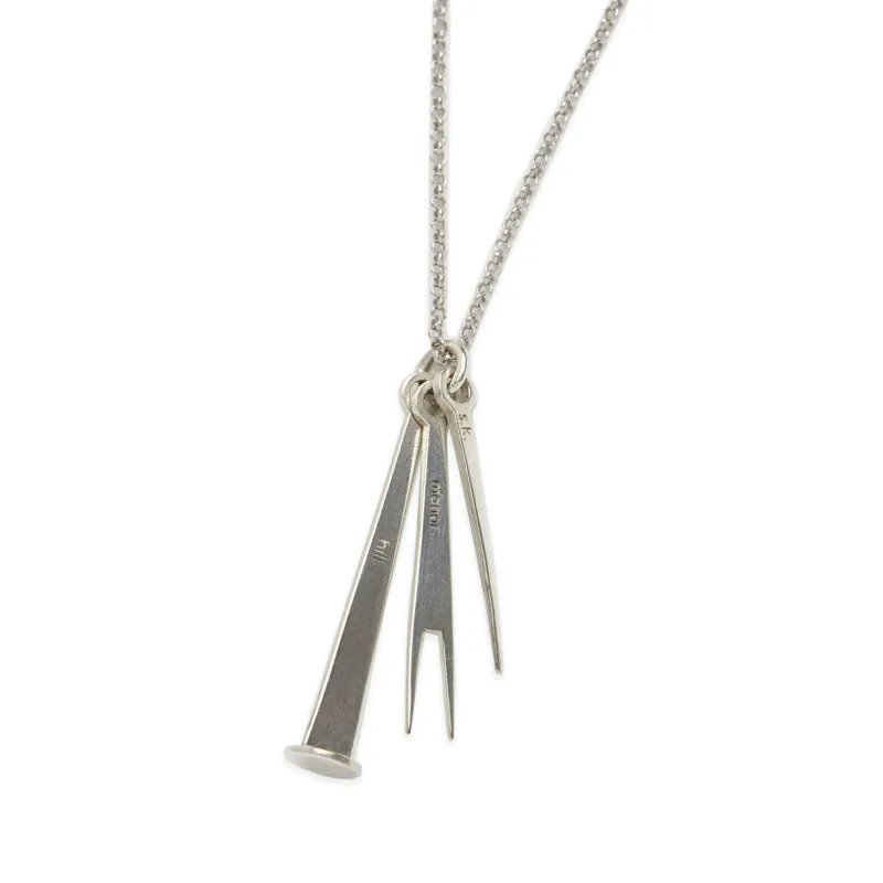 Trio Pendant Sterling Silver Necklace sold by S.K. Manor Hill