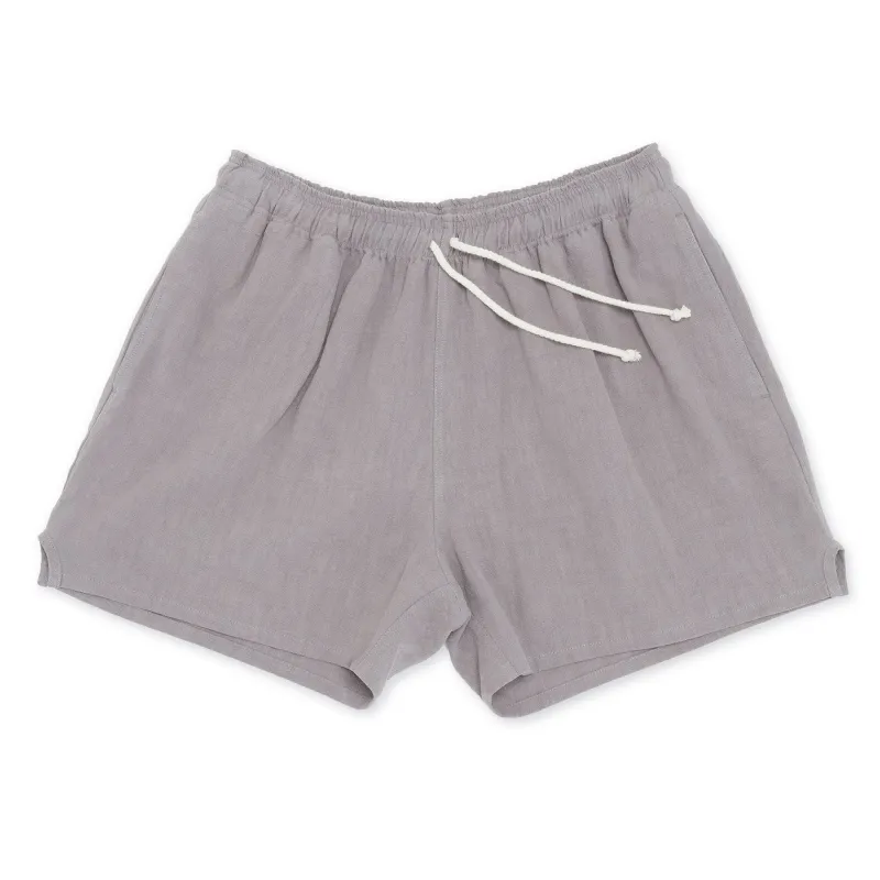 MT Short - Grey Ramie made by S.K. Manor Hill