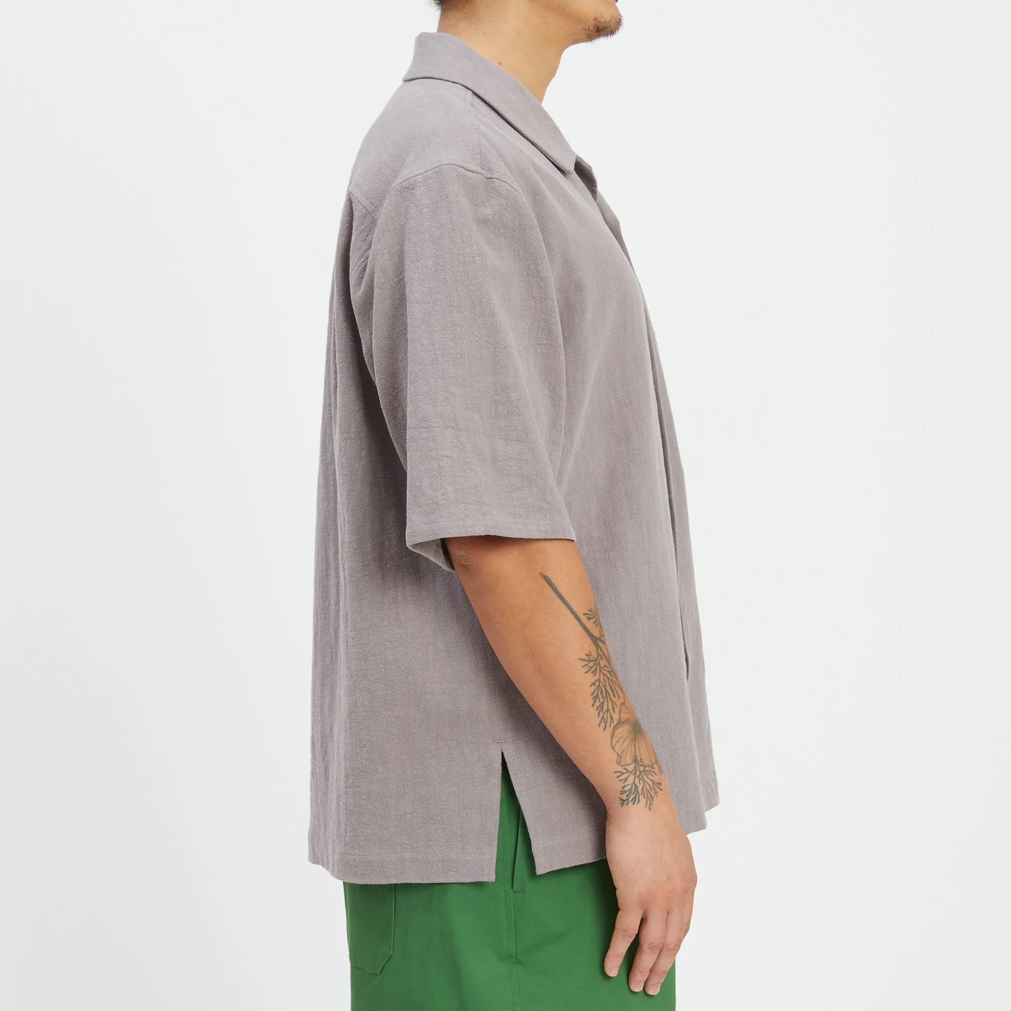 Aloha Shirt - Grey Ramie sold by S.K. Manor Hill product image thumbnail 4