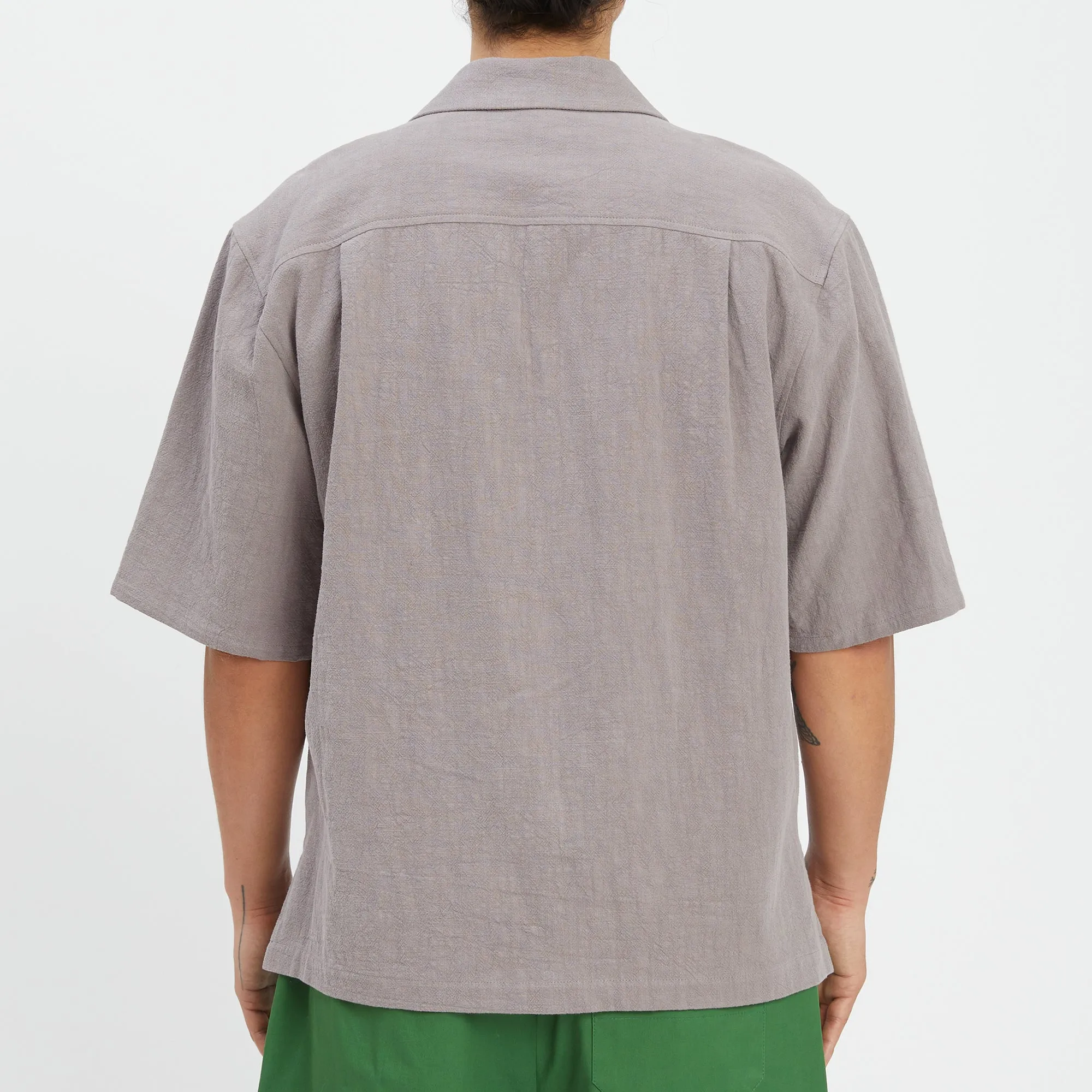 Aloha Shirt - Grey Ramie sold by S.K. Manor Hill product image thumbnail 5
