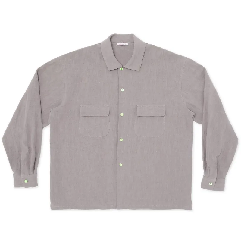 Warrick Shirt - Grey Ramie made by S.K. Manor Hill