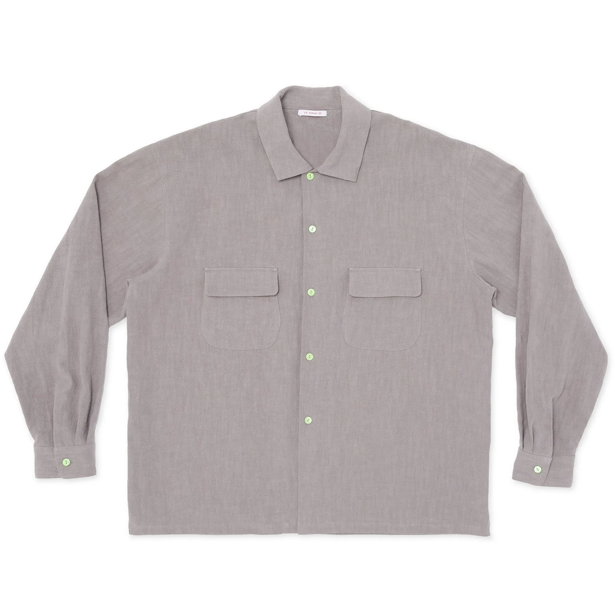 Warrick Shirt - Grey Ramie sold by S.K. Manor Hill