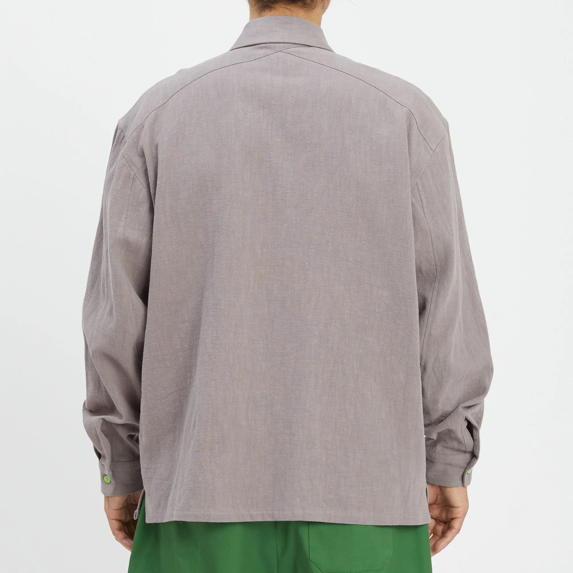 Warrick Shirt - Grey Ramie sold by S.K. Manor Hill product image thumbnail 5
