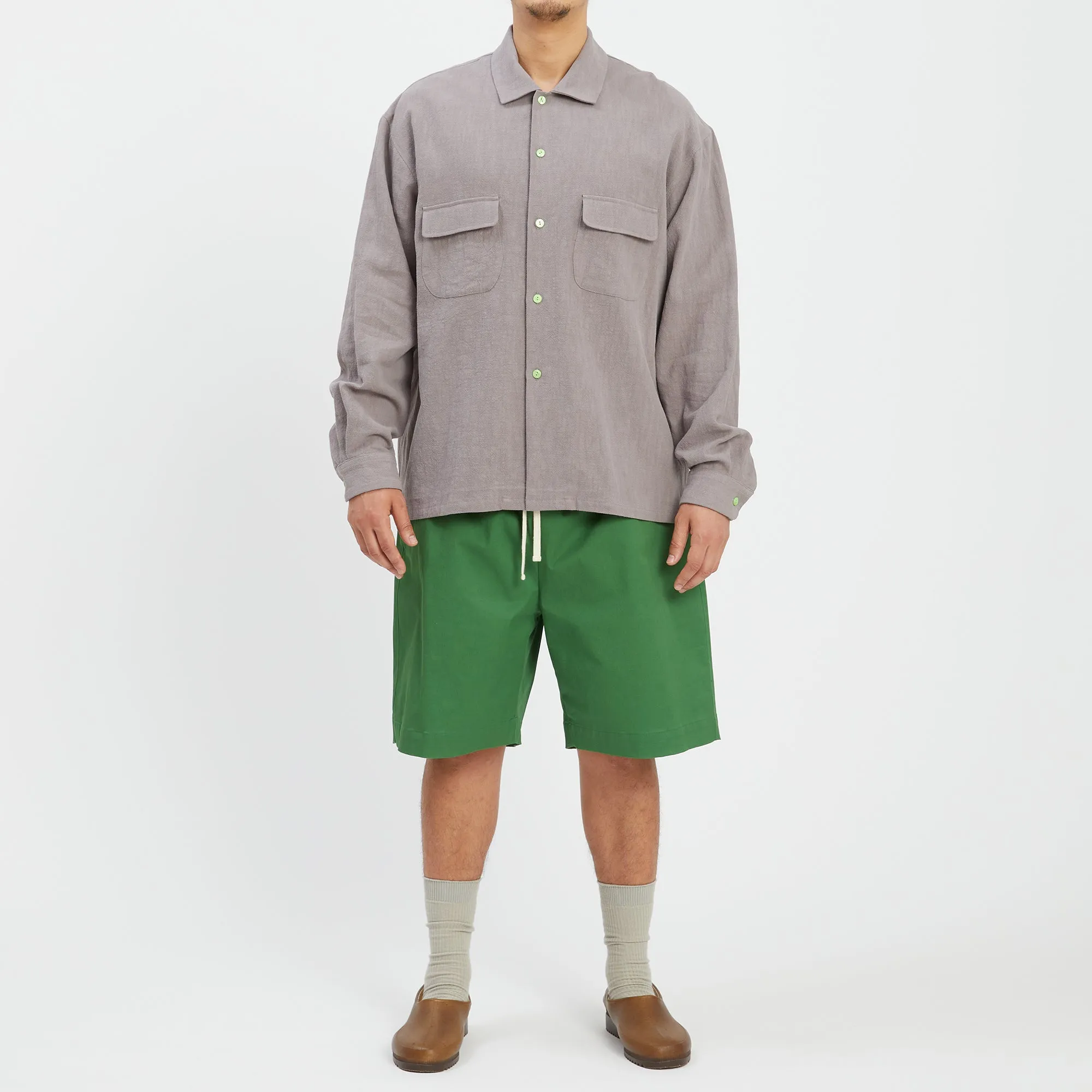 Warrick Shirt - Grey Ramie sold by S.K. Manor Hill product image thumbnail 2