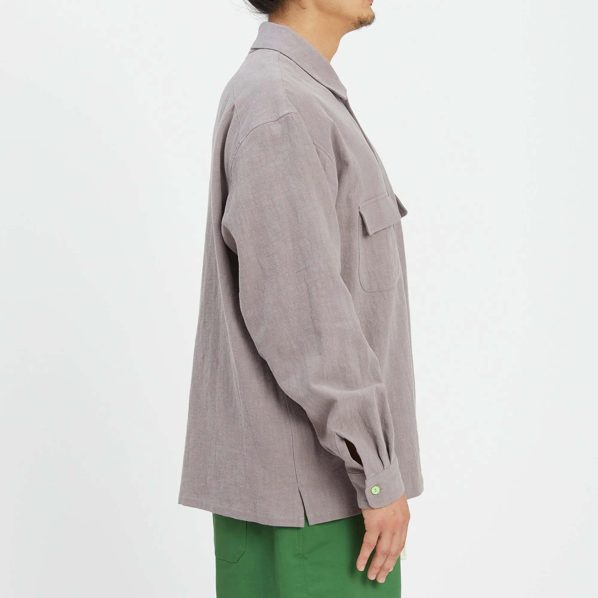 Warrick Shirt - Grey Ramie sold by S.K. Manor Hill product image thumbnail 4