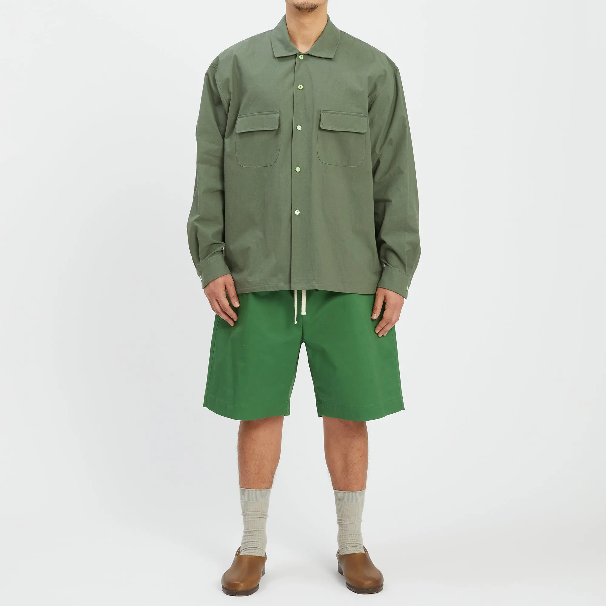 Warrick Shirt - Olive Cotton sold by S.K. Manor Hill product image thumbnail 2