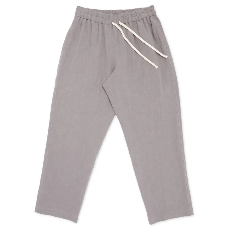 Big Bronco Pant - Grey Ramie made by S.K. Manor Hill