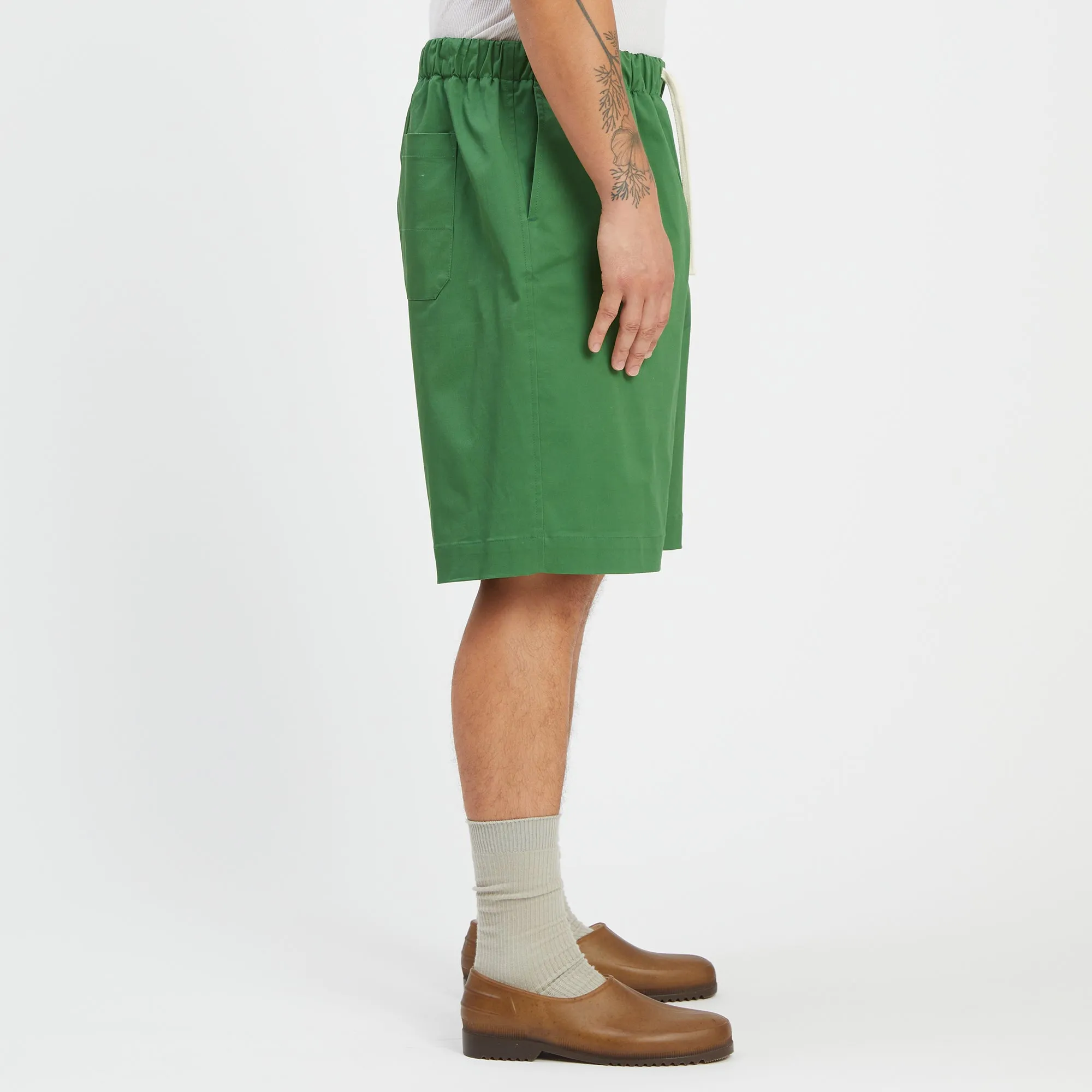 Barrack Short - Green Cotton sold by S.K. Manor Hill product image thumbnail 4