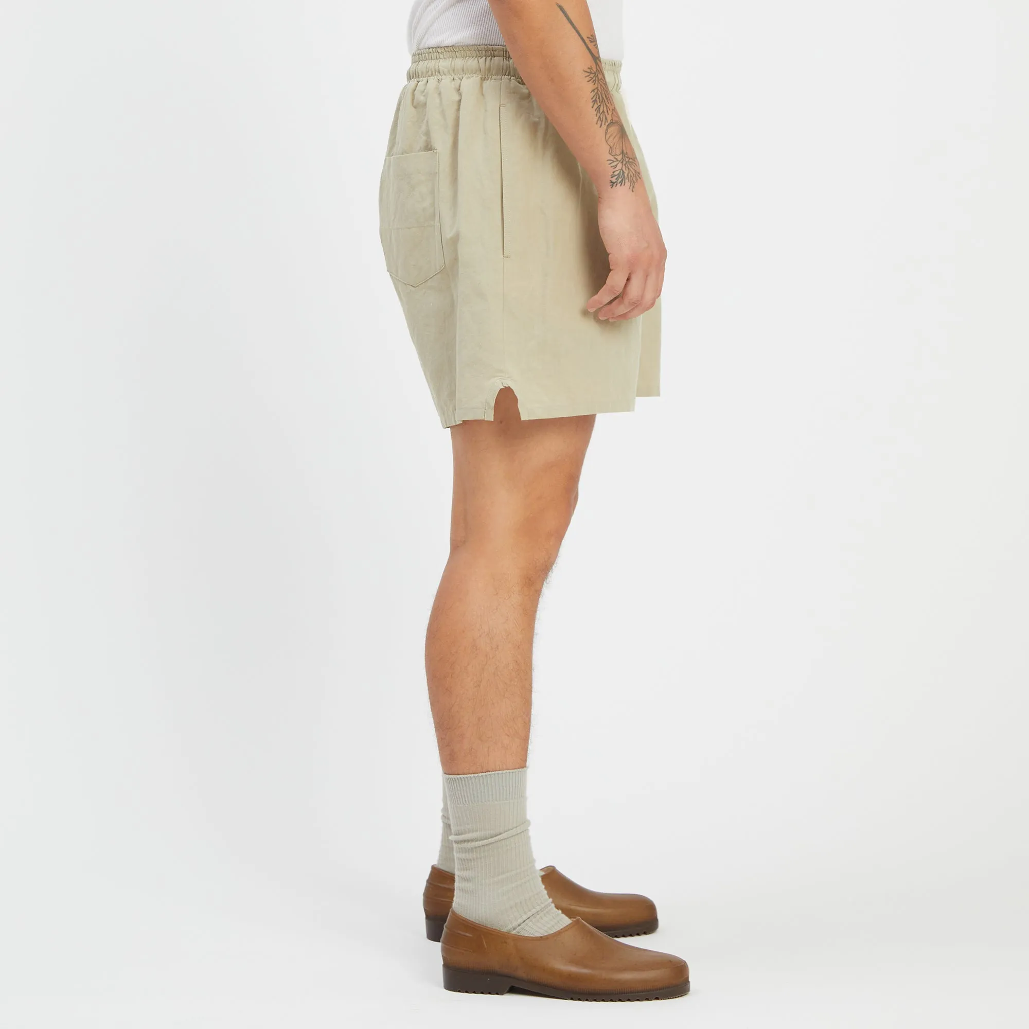 MT Short - Beige Linen / Cotton sold by S.K. Manor Hill product image thumbnail 4