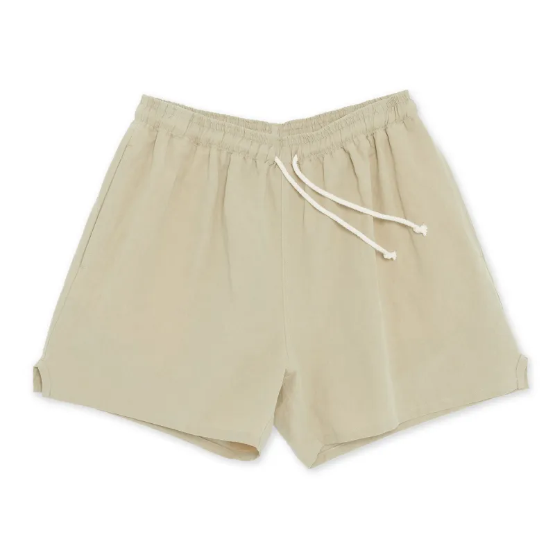 MT Short - Beige Linen / Cotton made by S.K. Manor Hill