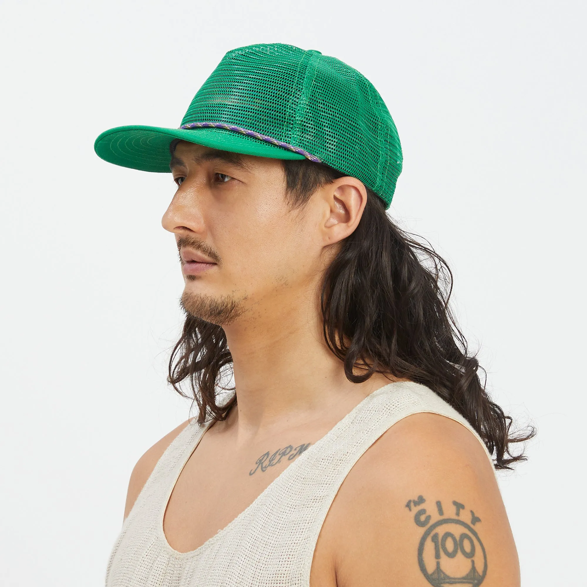 Mesh Hat - Kelly Green Mesh sold by S.K. Manor Hill product image thumbnail 4