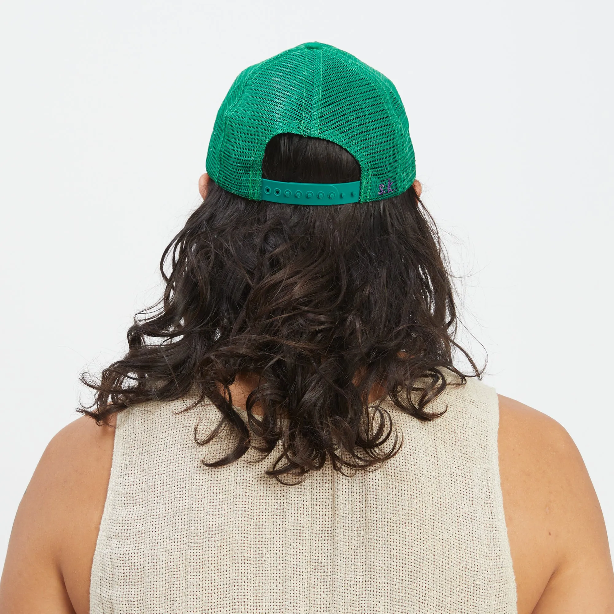 Mesh Hat - Kelly Green Mesh sold by S.K. Manor Hill product image thumbnail 5
