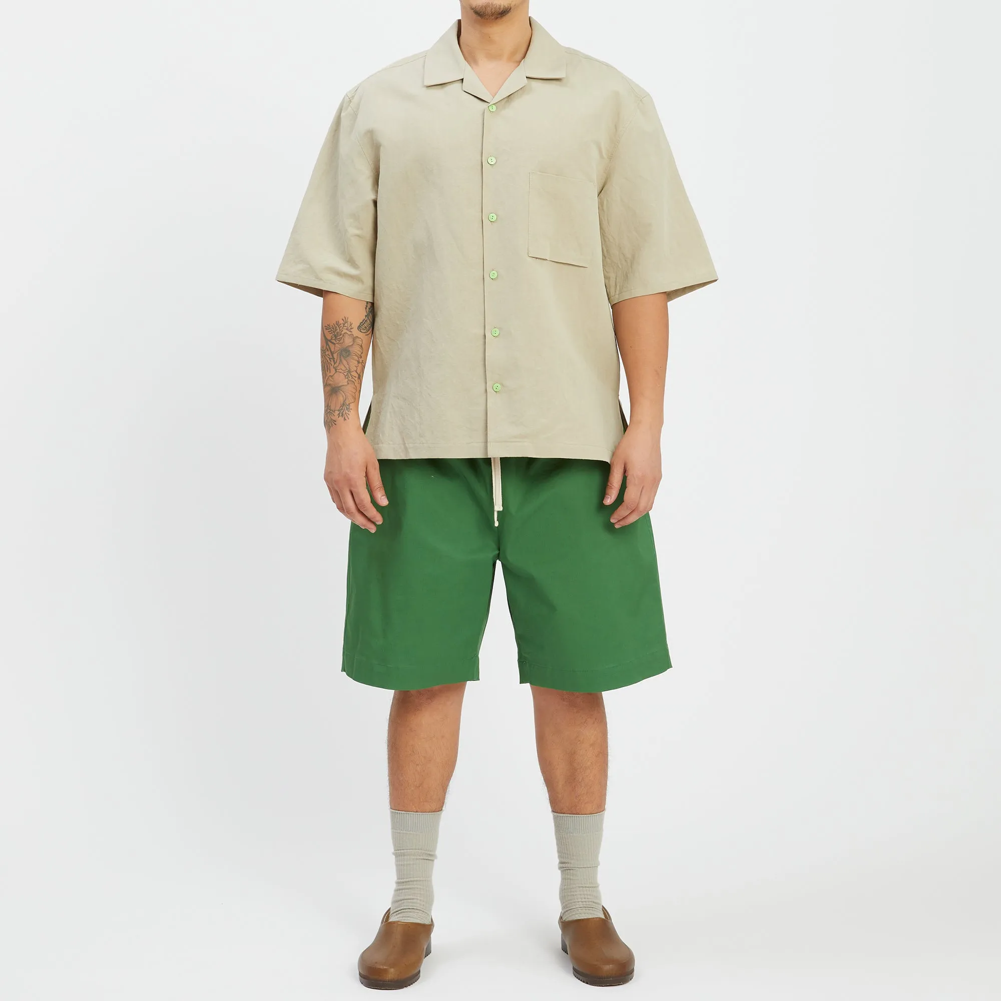Aloha Shirt - Beige Linen / Cotton sold by S.K. Manor Hill product image thumbnail 2
